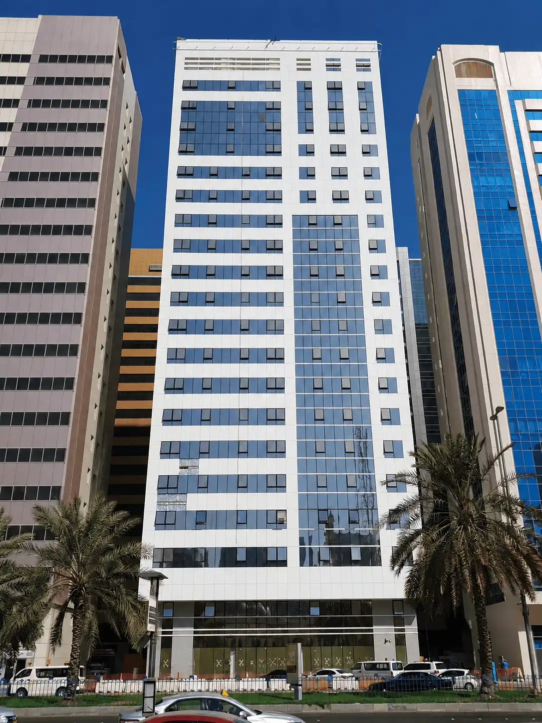 Completed Orient House high-rise building facade