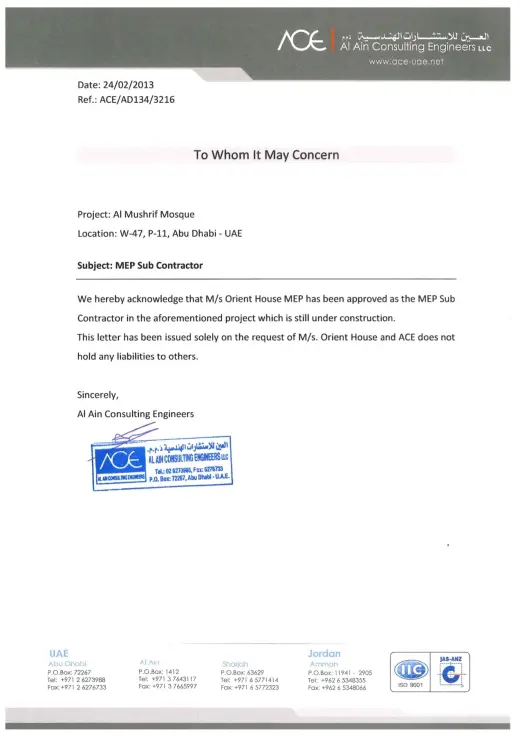 Document from Al Ain Consulting Engineers