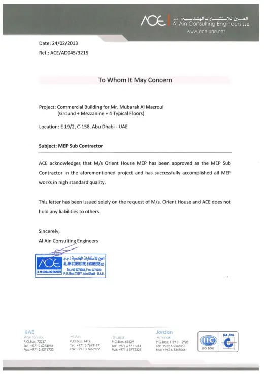 Document from Al Ain Consulting Engineers